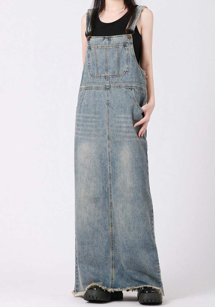 Robe longue droite bretelle Robe Droite