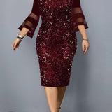 Robe droite grande taille