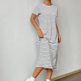 Robe tee shirt droite