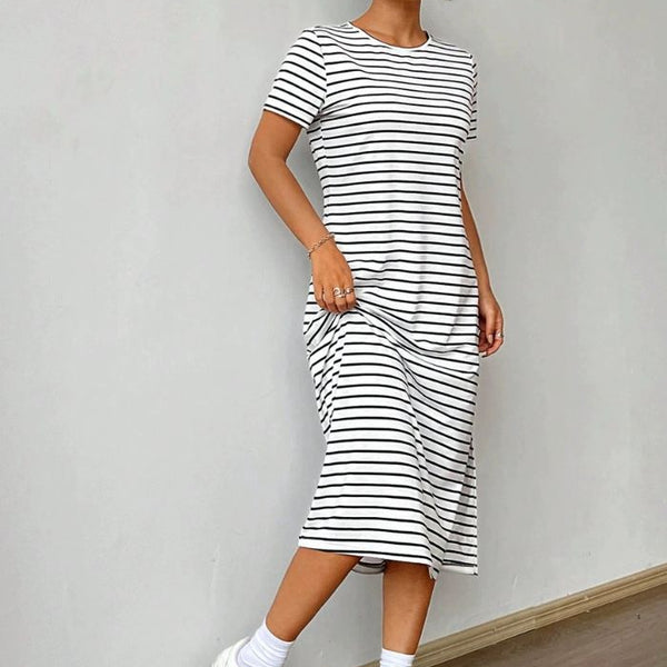 Robe tee shirt droite