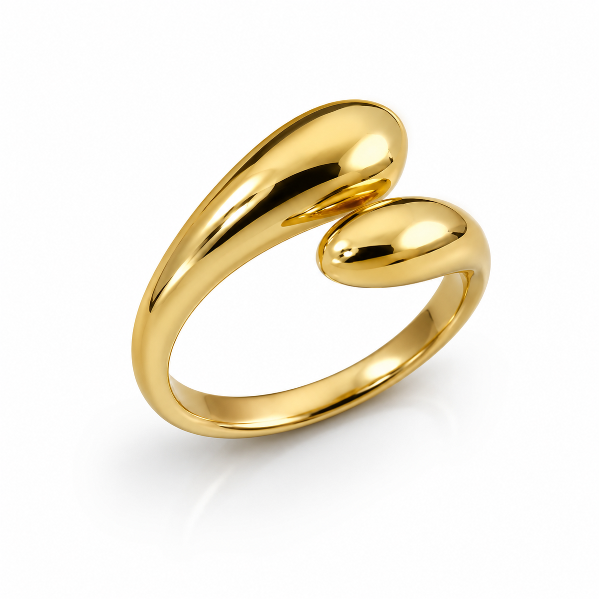 Bague goutte or
