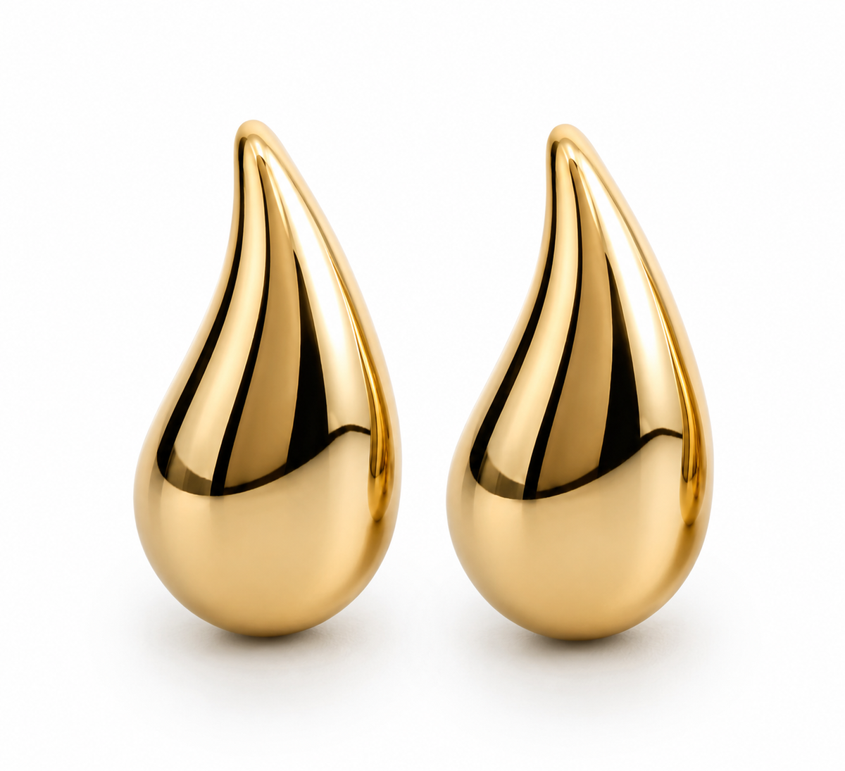 Boucle d'oreille goutte or