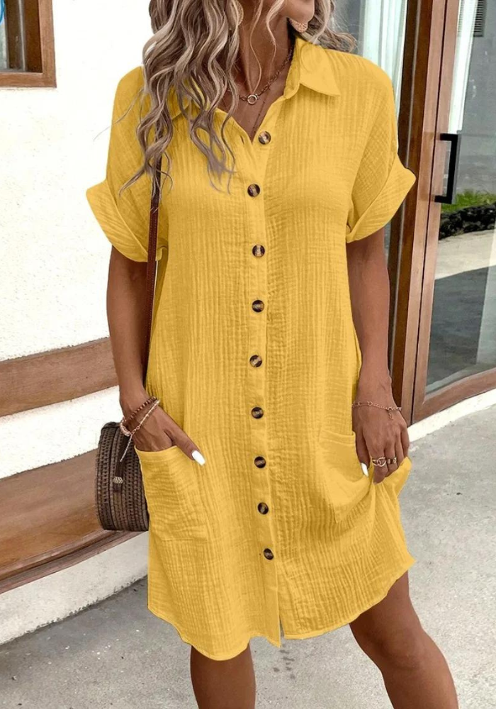 Robe droite jaune hotsell