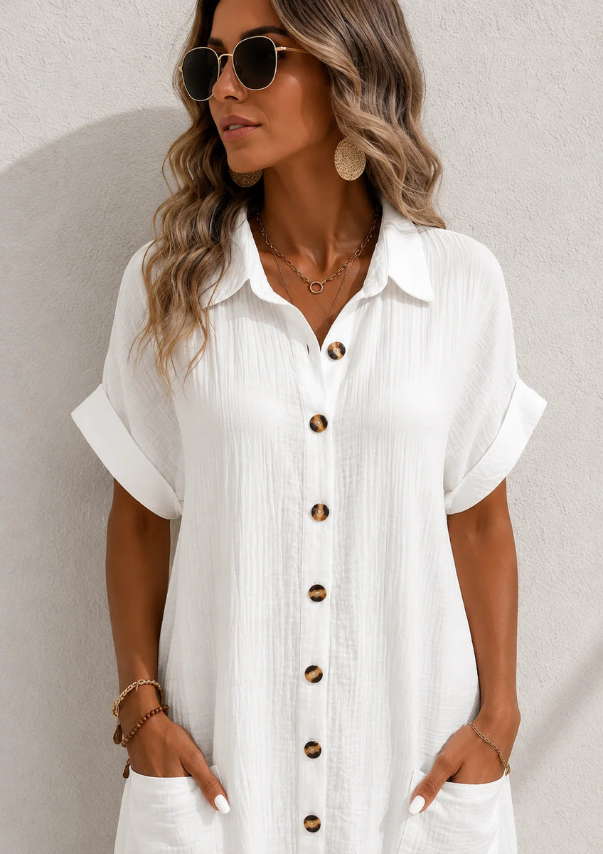 Robe chemise droite