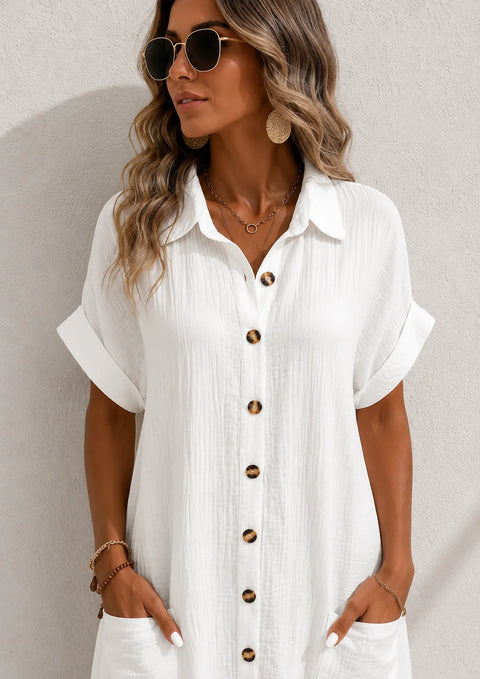 Robe chemise droite