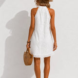 Robe droite dentelle