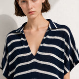 Robe droite col V