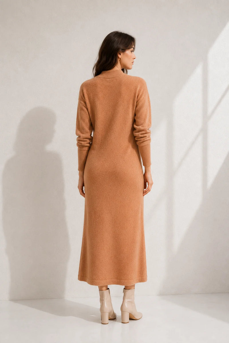 Robe droite en laine