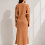Robe droite en laine