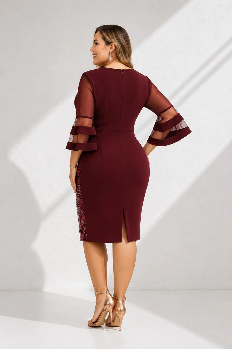 Robe Droite Grande Taille