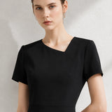 Robe Droite Noire Chic