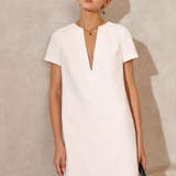 Robe droite chic Blanc / XS