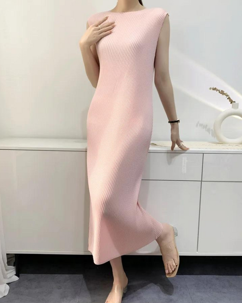 robe-droite-rose-poudre