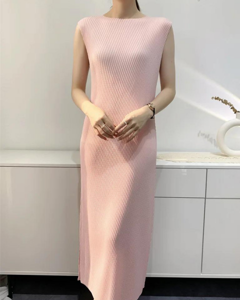 robe-droite-rose-poudre Rose / Taille unique