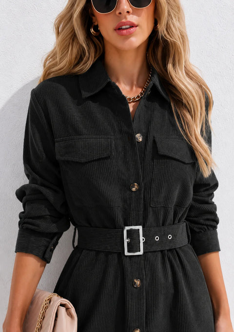 Robe droite velours femme