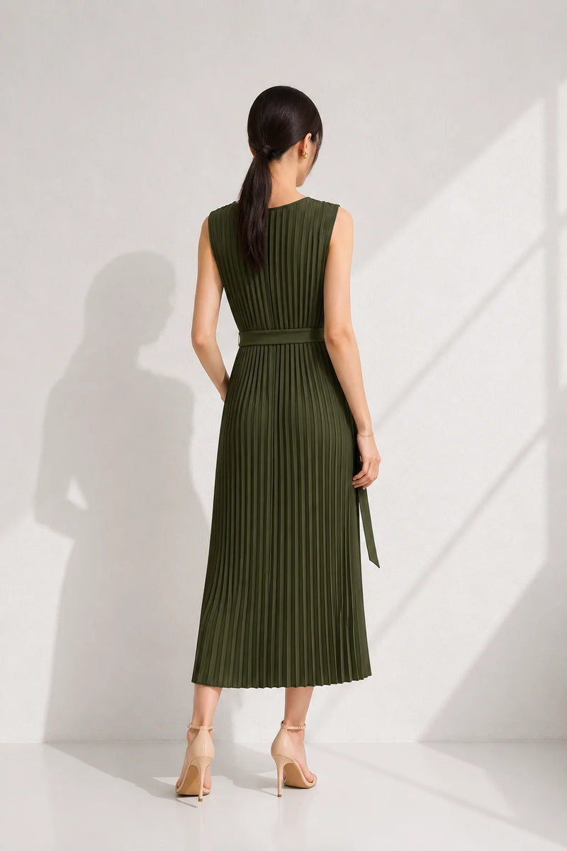 Robe droite verte