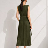 Robe droite verte